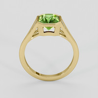 2.71 Ct. Green (Lime Green) Peridot Ring, 10K Yellow Gold 3