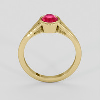 1.56 Ct. Pinkish Red Ruby Ring, 10K Yellow Gold 3