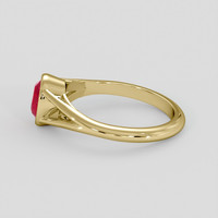 1.56 Ct. Pinkish Red Ruby Ring, 10K Yellow Gold 4