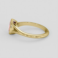 1.45 Ct. Pink Sapphire Ring, 10K Yellow Gold 4