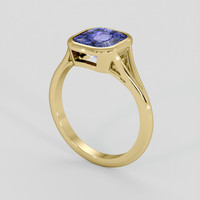 2.50 Ct. Color Change Sapphire Ring, 10K Yellow Gold 2