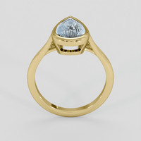 2.83 Ct. Greyish Blue Sapphire Ring, 10K Yellow Gold 3