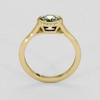 1.30 Ct. Green Sapphire Ring, 10K Yellow Gold 3