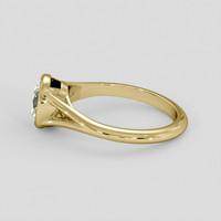 1.30 Ct. Green Sapphire Ring, 10K Yellow Gold 4