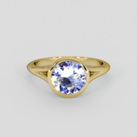 2.00 Ct. Violet Sapphire Ring, 10K Yellow Gold 1
