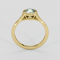 0.97 Ct. Yellowish Green Sapphire Ring, 10K Yellow Gold 3
