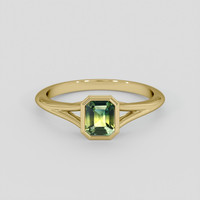 1.10 Ct. Bi Color / Parti Sapphire Ring, 10K Yellow Gold 1