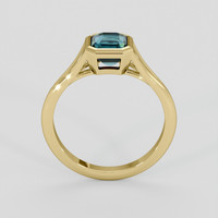 1.53 Ct. Greenish Blue Sapphire Ring, 10K Yellow Gold 3