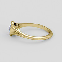 1.29 Ct. Blue Sapphire Ring, 10K Yellow Gold 4