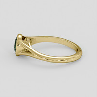 0.90 Ct. Yellowish Green Sapphire Ring, 10K Yellow Gold 4