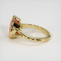 4.03 Ct. Padparadscha Sapphire Ring, 10K Yellow Gold 4