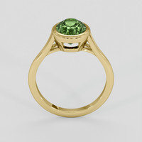 2.84 Ct. Yellowish Green Sapphire Ring, 10K Yellow Gold 3