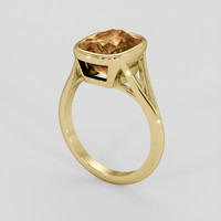 3.65 Ct. Brownish Yellow Tourmaline Ring, 14K Yellow Gold 2