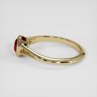 0.99 Ct. Ruby Ring, 14K Yellow Gold 4