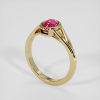 1.56 Ct. Pinkish Red Ruby Ring, 14K Yellow Gold 2