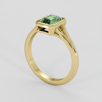 1.56 Ct. Green Sapphire Ring, 14K Yellow Gold 2