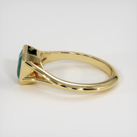 1.50 Ct. Green Sapphire Ring, 14K Yellow Gold 4