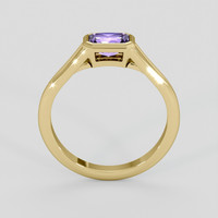 0.80 Ct. Purple Sapphire Ring, 14K Yellow Gold 3