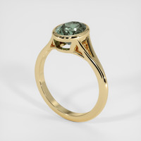 2.05 Ct. Sapphire Ring, 14K Yellow Gold 2