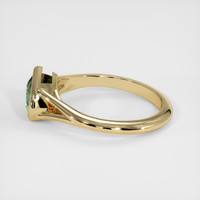 1.13 Ct. Green Sapphire Ring, 14K Yellow Gold 4