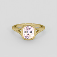 2.38 Ct. Padparadscha Sapphire Ring, 14K Yellow Gold 1