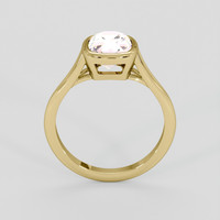 2.38 Ct. Padparadscha Sapphire Ring, 14K Yellow Gold 3