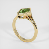 1.48 Ct. Green Sapphire Ring, 14K Yellow Gold 2
