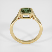 2.07 Ct. Green Sapphire Ring, 14K Yellow Gold 3