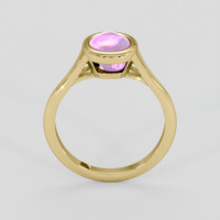 2.82 Ct. Pink Sapphire Ring, 14K Yellow Gold 3