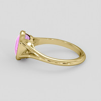 2.82 Ct. Pink Sapphire Ring, 14K Yellow Gold 4