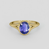 2.65 Ct. Color Change Sapphire Ring, 14K Yellow Gold 1