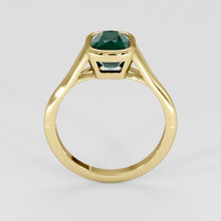 3.10 Ct. Bluish Green Sapphire Ring, 14K Yellow Gold 3