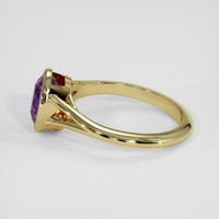 1.97 Ct. Pinkish Purple Sapphire Ring, 14K Yellow Gold 4