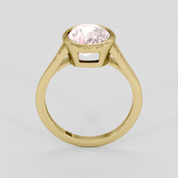 3.59 Ct. Pink Sapphire Ring, 14K Yellow Gold 3