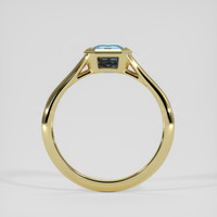 1.62 Ct. Greenish Blue Sapphire Ring, 14K Yellow Gold 3
