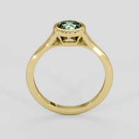0.90 Ct. Yellowish Green Sapphire Ring, 14K Yellow Gold 3