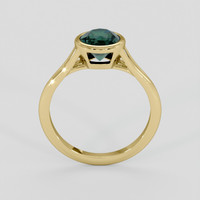 2.10 Ct. Bluish Green Sapphire Ring, 14K Yellow Gold 3
