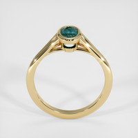 1.45 Ct. Bluish Green Sapphire Ring, 14K Yellow Gold 3
