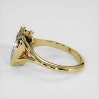 2.06 Ct. White Sapphire Ring, 14K Yellow Gold 4