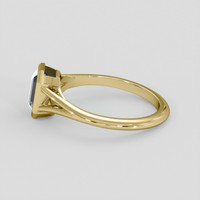 2.03 Ct. Bluish Green Sapphire Ring, 14K Yellow Gold 4
