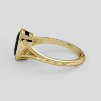 2.61 Ct. Bluish Green Sapphire Ring, 14K Yellow Gold 4