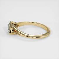 1.29 Ct. Yellowish Green Sapphire Ring, 14K Yellow Gold 4