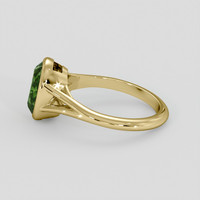 2.84 Ct. Yellowish Green Sapphire Ring, 14K Yellow Gold 4