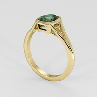 1.40 Ct. Green Sapphire Ring, 14K Yellow Gold 2