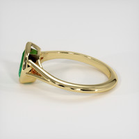 0.57 Ct. Emerald Ring, 18K Yellow Gold 4
