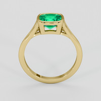 1.29 Ct. Emerald Ring, 18K Yellow Gold 3
