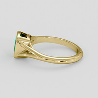 1.29 Ct. Emerald Ring, 18K Yellow Gold 4