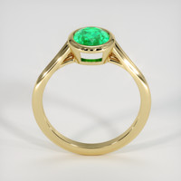 0.94 Ct. Emerald Ring, 18K Yellow Gold 3