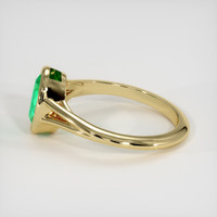 0.94 Ct. Emerald Ring, 18K Yellow Gold 4