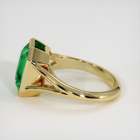 4.00 Ct. Emerald Ring, 18K Yellow Gold 4